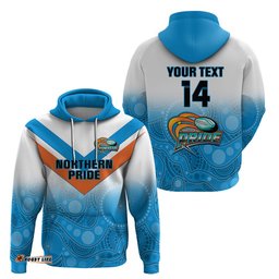 personalised australia rugby hoodie queensland northern pride indigenous art