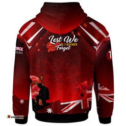 australia st.george hoodie - custom st.george remembrance day lest we forget poppies hoodie