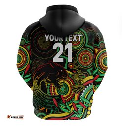 custom panthers rugby aboriginal art hoodie naidoc indigenous tribal