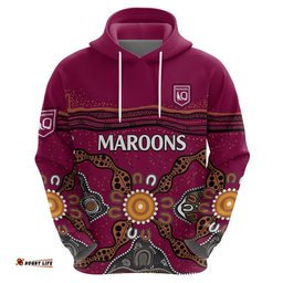 qld maroons rugby hoodie queensland aboriginal origin