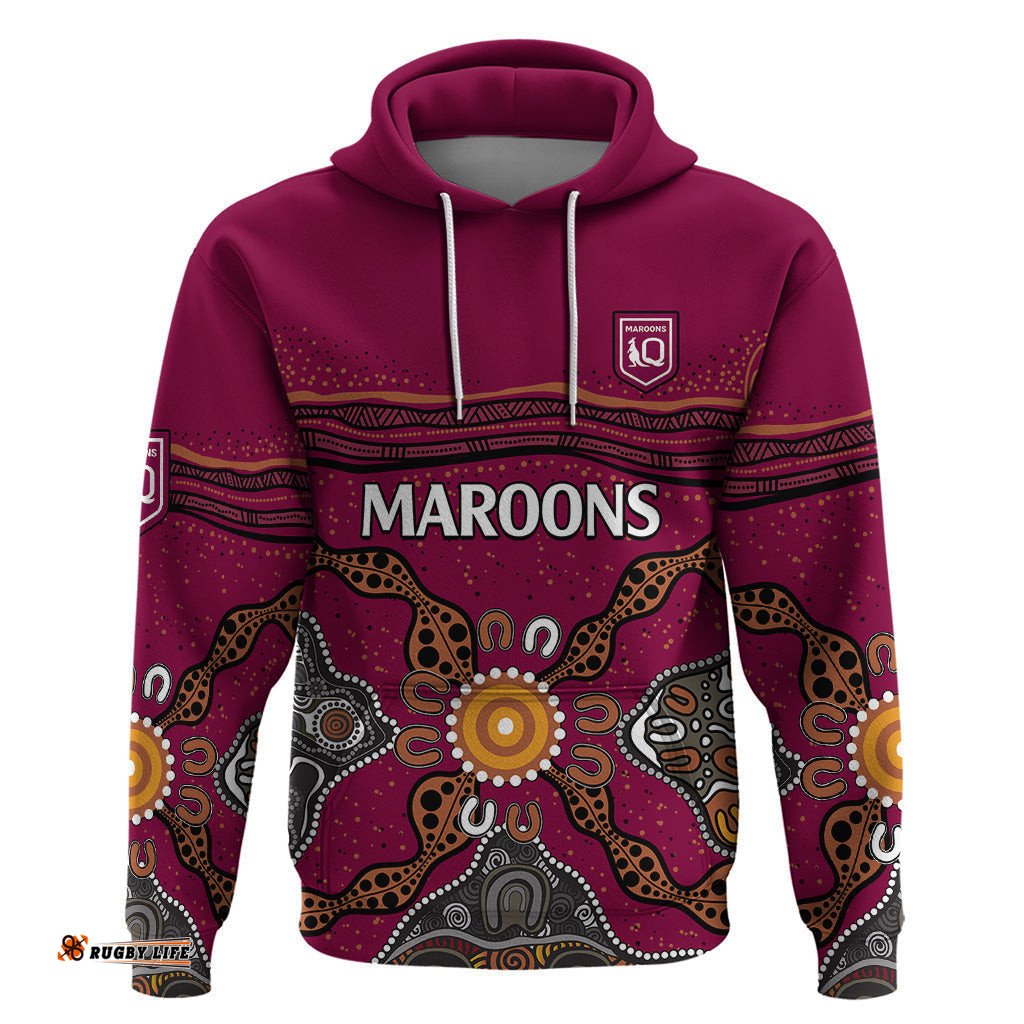 qld maroons rugby hoodie queensland aboriginal origin
