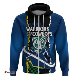 nrl combine warriors and cowboys hoodie
