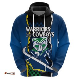 nrl combine warriors and cowboys hoodie