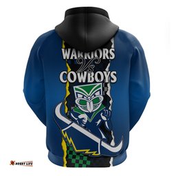 nrl combine warriors and cowboys hoodie