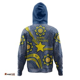 australia north queensland hoodie custom aboriginal inspired north queensland boomerang hoodie