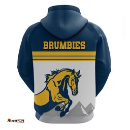 brumbies rugby union hoodie australia silhouettes of horses