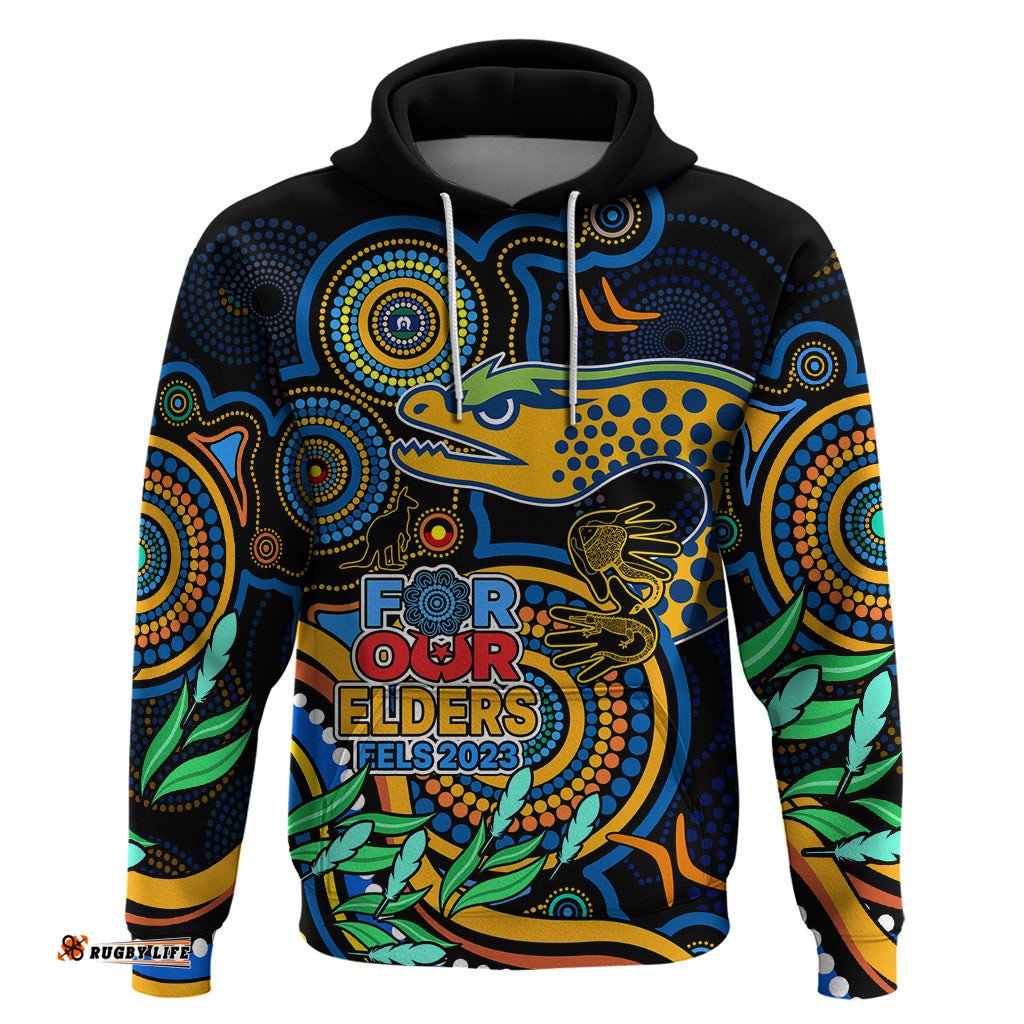 custom eels rugby aboriginal art hoodie naidoc indigenous tribal