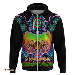 personalised australia scorpio tarantulas spider zodiac hoodie auz astrology aboriginal rainbow