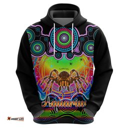 personalised australia scorpio tarantulas spider zodiac hoodie auz astrology aboriginal rainbow