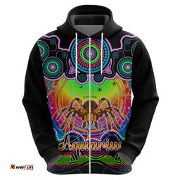 personalised australia scorpio tarantulas spider zodiac hoodie auz astrology aboriginal rainbow