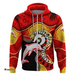 dolphins mascot nrl hoodie naidoc