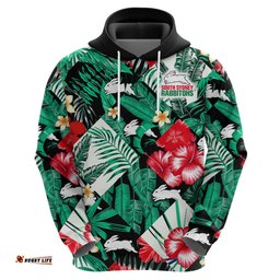 rabbitohs rugby hoodie fashion tropical jungle flowers