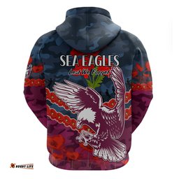 sea eagles rugby anzac hoodie lest we forget