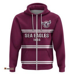 sea eagles rugby hoodie manly warringah maroon sporty style