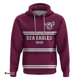 sea eagles rugby hoodie manly warringah maroon sporty style