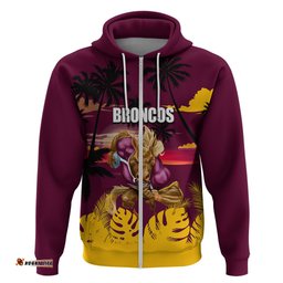 nrl broncos hoodie summer vibe style
