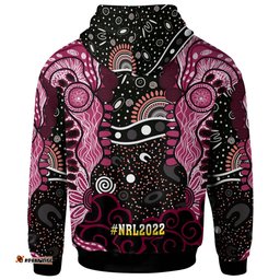 australia sea eagles hoodie - custom muscular eagles with ball and aboriginal inspired indigenous style