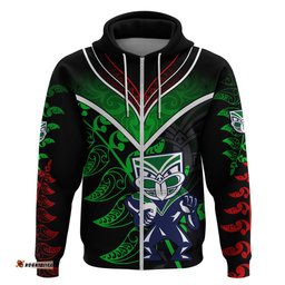 personalised new zealand rugby silver fern hoodie the maori warriors