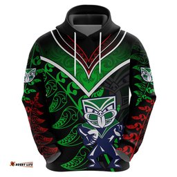personalised new zealand rugby silver fern hoodie the maori warriors