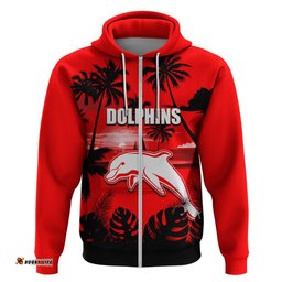 nrl dolphins hoodie summer vibe style