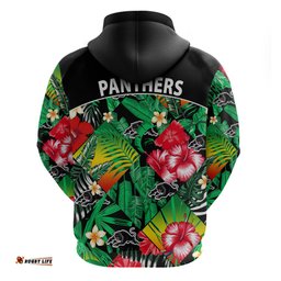 panthers rugby hoodie fashion tropical jungle flowers