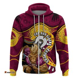 broncos mascot nrl hoodie naidoc