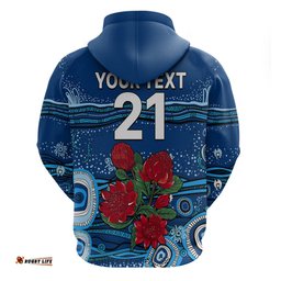 custom text and number nsw waratahs rugby hoodie aboriginal indigenous