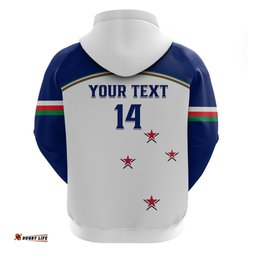 personalised warriors rugby hoodie new zealand sporty white style