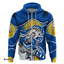 bulldogs mascot nrl hoodie naidoc