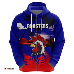 nrl roosters hoodie summer vibe style
