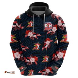 custom text and number roosters rugby hoodie polynesian tribal mix tropical hawaiian style
