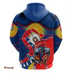 knights mascot nrl hoodie naidoc