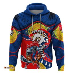 knights mascot nrl hoodie naidoc