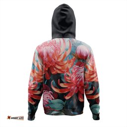 australia waratah hoodie - waratah oil painting abstract ver5 hoodie