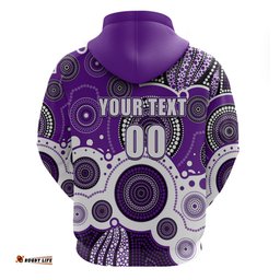 custom personalised and number storm nrl hoodie aboriginal patterns