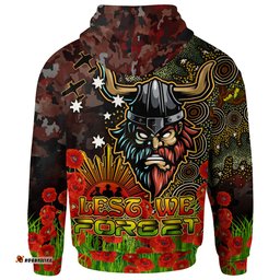 canberra raiders hoodie - custom anzac canberra raiders with remembrance poppy and indigenous patterns hoodie