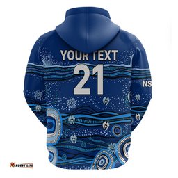 custom text and number nsw blues rugby hoodie aboriginal indigenous