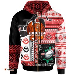 australia st.george hoodie - custom christmas snowflakes dragon mascot hoodie