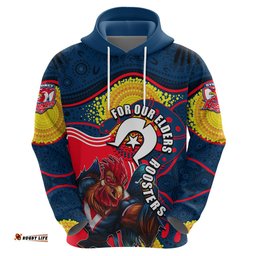 roosters mascot nrl hoodie naidoc