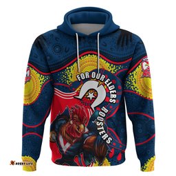 roosters mascot nrl hoodie naidoc