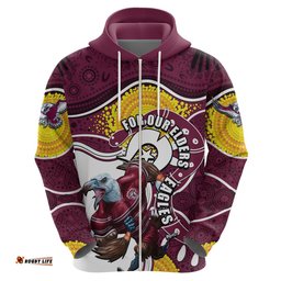 sea eagles mascot nrl hoodie naidoc