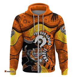 tigers mascot nrl hoodie naidoc