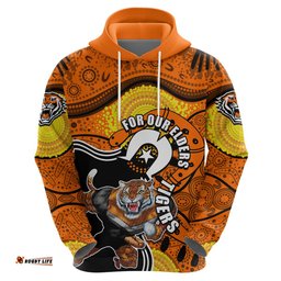 tigers mascot nrl hoodie naidoc