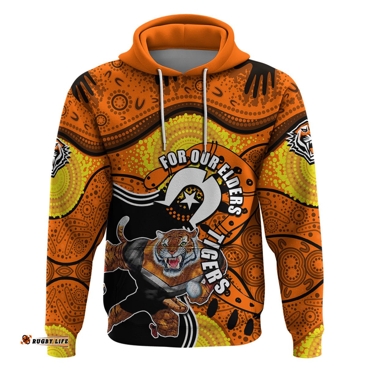 tigers mascot nrl hoodie naidoc