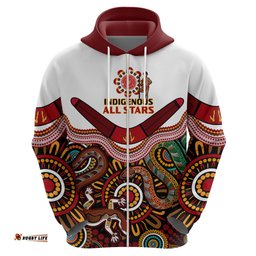 australia indigenous rugby hoodie all stars aussie snake and lizard
