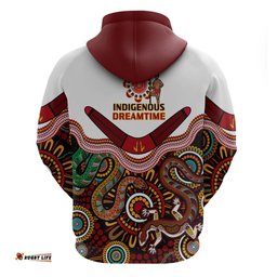 australia indigenous rugby hoodie all stars aussie snake and lizard