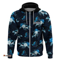 custom text and number titans rugby hoodie polynesian tribal mix tropical hawaiian style