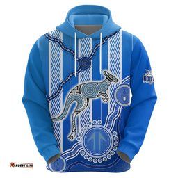 kangaroos indigenous hoodie north melbourne football