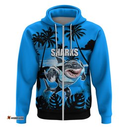 nrl sharks hoodie summer vibe style