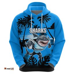 nrl sharks hoodie summer vibe style